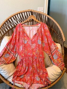 Spell & The Gypsy Meadowland Romper Poppy Large NWOT Rare Boho